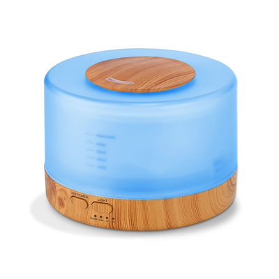 Air Fresh 500ml Aroma Diffuser 12W Home Wooden Tabletop 14 Colors LED Light