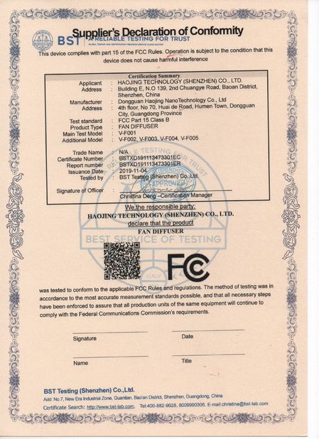 China Haojing Technology (Shenzhen) Co., Ltd Certificaten